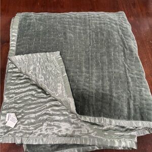 Luxurious World Market Velvet Throw Blanket